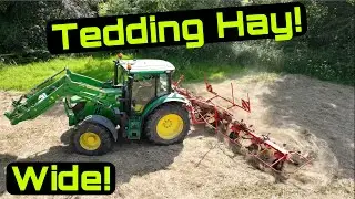 Tedding Hay With Kuhn GF 8700 - Sunday Farming!