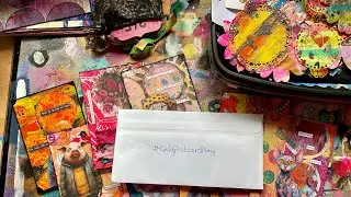 11-20 Mixed media Postcards  #gelypostcardplay hosted by @CeriGriffiths