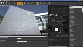 Voronoi noise shower curtain UE4 material