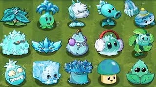 Plants Vs Zombies 2 | All ICE & SHADOW Plants Power-Up! vs Deep Sea Gargantuar (PVZ2)