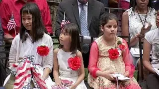 After Kaep Bashes Historic Flag, 13 Children Become US Citizens at Betsy Ross House