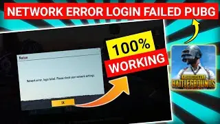How To Fix Network Error Login Failed Please Check Your Network Settings Pubg Mobile | How fix Login