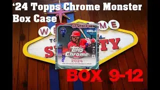 2024 TOPPS CHROME MONSTER BOX CASE OPENING BOX 9-12!!!!
