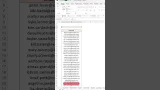 How to Merge Multiple Email Addresses into One Column in Excel