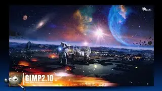 Space Exploration - GIMP Manipulation Tutorial | Photoshop editing in GIMP | Codingcreator