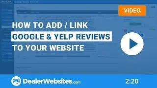 Integrating Google and Yelp Reviews with your website