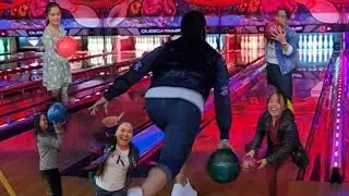 Bowling with my friends Sinong naka strike? watch till end