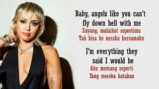 ANGELS LIKE YOU - MILEY CYRUS (Lyrics + Terjemah Indonesia)