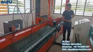 full auto PVC high speed chain link fence machine