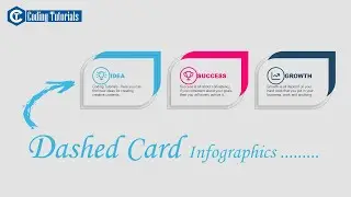 Dashed Card | How to create Dashed Card in HTML with CSS | Coding Tutorials