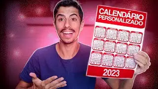 Como FAZER UM CALENDÁRIO PERSONALIZADO pelo CELULAR!