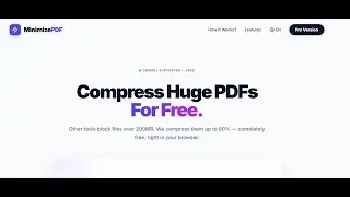 How to Compress Large PDF Files for FREE (200MB to 248KB!)  🚀