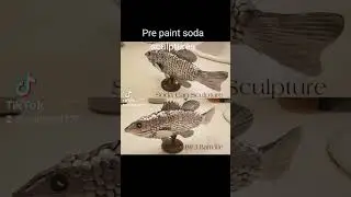 Pre-paint Soda Can Sculptures.