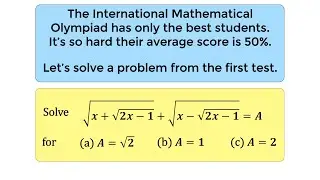 60 years ago this question was on the International Mathematical Olympiad