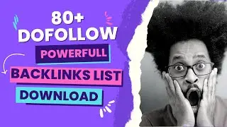 80+ Dofollow Backlinks | Dofollow Backlink List 2022