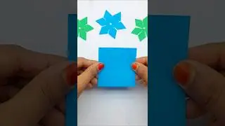 How to cut 6 petal paper flowers easy ❄ #diy #crafts #flowers