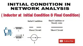 2. Inductor at Initial Condition & Final Condition in Network Transient Analysis