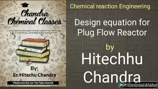 Design Equation For Plug Flow Reactor