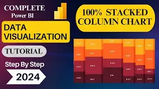 Creating 100% Stacked Column Chart in Power BI | Design Chart like a Pro by PowerBITrek | 2024