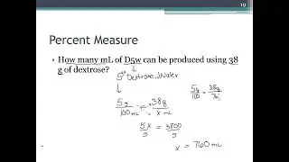 Percent Measure Problem where mL are needed