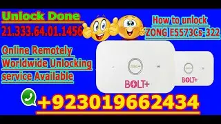 How To Unlock Zong Bolt plus E5573Cs-322 21.333.64.01.1456 ZONG MBB Device Unlock For All Sims