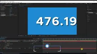 After Effect Number CountDown  Easy Slider Expression tutorial