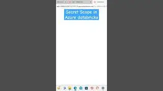 4.create secret scope in azure databricks 