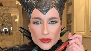 EASY Maleficent Halloween Witch Makeup Tutorial You Can Do in 5 Minutes by Meredith Boyd Cosmetics