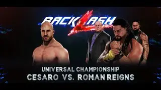 WWE2k20 Gameplay | wwe Backlash 2021 | Tribal Chief Roman Reigns vs Cesaro Full Match NO COMMENTARY|