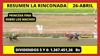 RESUMEN COMPLETO👉LA RINCONADA INH HOY DOMINGO 26 DE ABRIL DE 2026