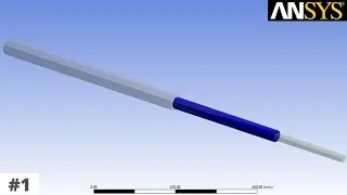 ANSYS Workbench Tutorial | 1D Analysis | problem-1 | HINDI