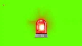 Ambulance light green screen animation