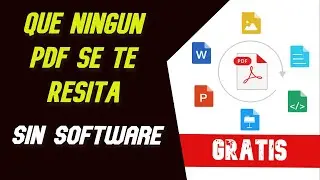 Convierte, Comprime, Edita PDF Gratis y sin Software│PDF