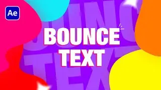 Bounce Text Animation In After Effects - After Effects Tutorial