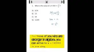 Quickly eliminating wrong answers | Solving a 