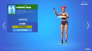 Fortnite New AUTOGRAPH PLEASE Emote Item Shop Today
