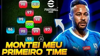 MEU PRIMEIRO TIME no Efootball 2024 Mobile
