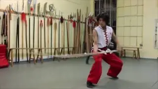 Choy Li Fut - Kung Fu - Long Handled Two Section Staff - 大梢子棍