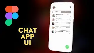 Figma Tutorial - Create a Chat App Ui Design in Figma | App Design