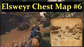 ESO ELSWEYR - Treasure Map #6 Chest Location! (Elder Scrolls Online)
