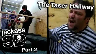 The Taser Hallway (Electric Avenue) | Jackass 3D Review - Part 2