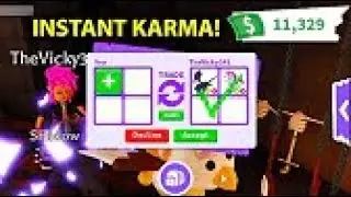 she SCAMMED everyone in the server, so i scammed her back // adopt me