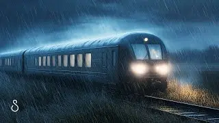 Sleeping On A Train Overnight During A Rain Storm!💧Black Screen | Sleep In Series
