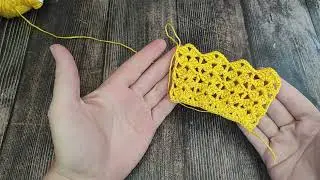 Очень простой и красивый узор для туники крючком