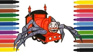 Как нарисовать поезд Чу Чу Чарльз  / How to draw CHOO CHOO CHARLES