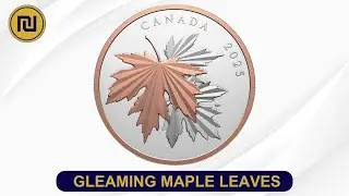 Gleaming Maple Leaves 10 Oz Silver Coin