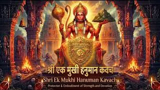 Ek Mukhi Hanuman Kavach | एक मुखी हनुमान कवच | Hanuman Stotra Sanskrit