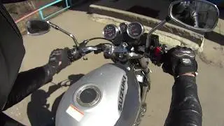 ПОКАТУШКА НА СУЗУКИ GSF750 ЧУТЬ НЕ ВЛЕТЕЛ!!!