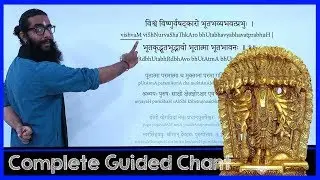 Vishnu Sahasranama Stotram Sanskrit Guided Chant- With Dhyanam, Purva& Uttara Nyasa