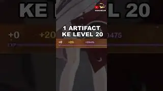 Total Mora For Artifact Level 0 to +20 Genshin Impact